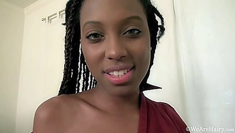 Saf Strips Naked In Her Office Chair