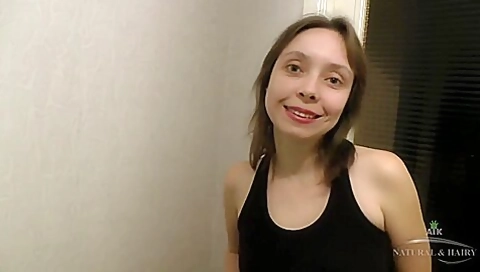 Sabrina Poses And Eats Fruit